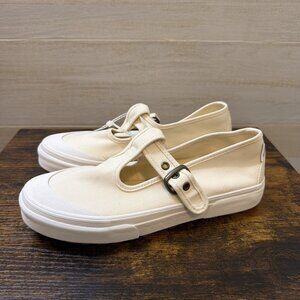 Vans Mary Jane Style 93 Buckle Strap Women’s Shoes Classic White Canvas Size 9.5